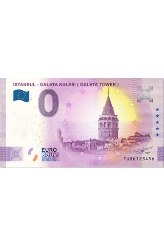 0 Euro Hatıra ve Koleksiyon Parası - Galata Kulesi 2021