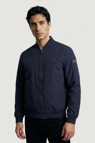 Guess Esnek Katlanabilir Bomber Erkek Lacivert Ceket M6rl09wj362-g7v2 Lacivert