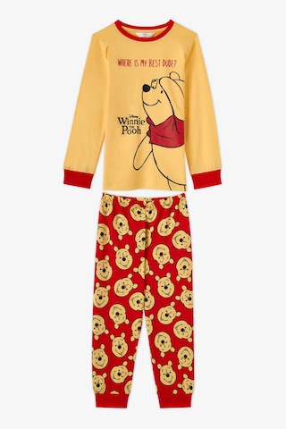Penti Kız Çocuk Kırmızı Winnie The Pooh Pamuklu Kısa Kollu Pijama Takımı