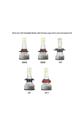 Ulzyvf Uyumlu Ultra Su Geçirmez Yüksek Parlaklık Led Kc Ip68, Far Cob Ampulü 9005/hb3/h10 6000k 2 Adet
