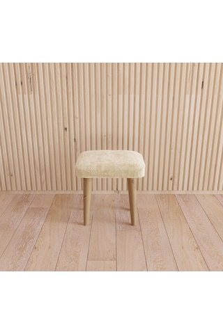 Çocuk Taburesi Çocuk Sandalyesi Çocuk Oturağı Ahşap Tabure Puf Oturak arkalıksız Beyaz