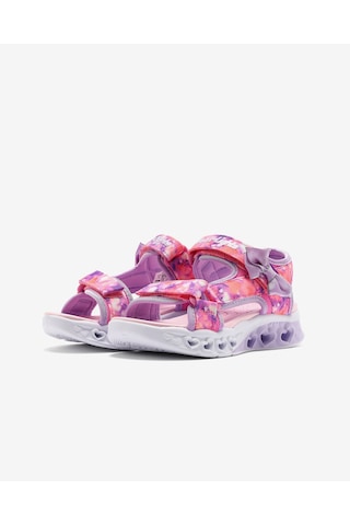 Skechers Flutter Hearts Sandal-blurry Love Büyük Kız Çocuk Pembe Işıklı Sandalet 303110l Pklv Pembe