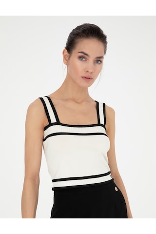 Pierre Cardin Kadın Beyaz Kazak /triko 50284233-vr013 Beyaz