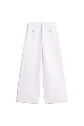 Tommy Hilfiger Dnm Clr 70's Wıde Leg Hw Kadın Beyaz Denim Pantolon - Ww0ww48576