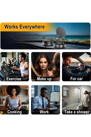Metalik Magsafe Telefon Tutucu Tüm Yüzeylerle Uyumlu Vakumlu 360 Dönen Oynar Başlık 54864441