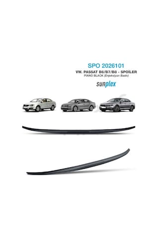 Vw Passat B6 Spoiler Bagaj Üstü Sunplex Piano Black Bagaj Çı