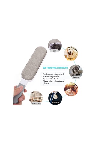 Tüy/kıl Temizleme Fırçası-kedi/köpek Kılı Temizleme Fırçası-çift Taraflı Tüy Toplayıcı