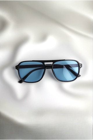 Mavi Camlı Uv400 Korumalı Unisex Güneş Gözlüğü Çok Renkli