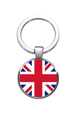 Tamgacrafts Birleşik Krallık United Kingdom Bayrağı Metal Anahtarlık Ülke Temalı Hediyelik Çok Renkli