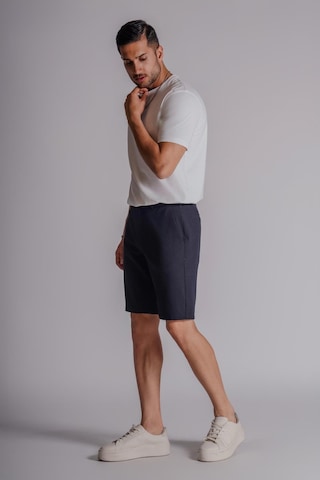 Braccas Erkek Yandan Cepli Klasik Bel Slim Fit Chino Şort Lacivert Lacivert