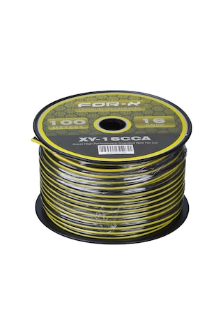 For-x 16 Ga 2x1,5 Hoparlör Kablosu 100-mt Lik Top Xy-16 Cca