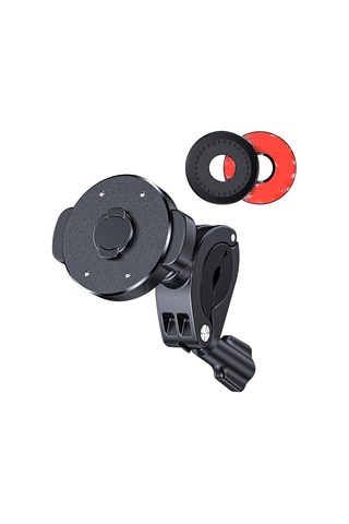 Manyetik Halkalı Bisiklet Motosiklet Snap-on Cep Telefonu Tutucu Ql-10 Siyah Ql-10 Siyah