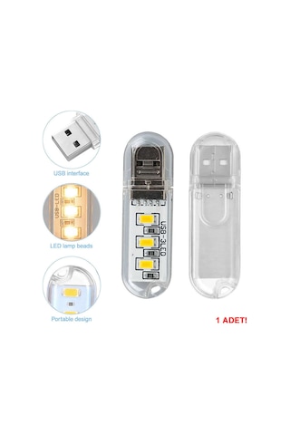 Mini Usb Led Lamba 5730 Smd 3 Led Anahtarlık Portatif Taşınabilir Gece Lambası Masa Aydınl.Kamp