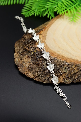 Midyat Nurtaş Gümüş Papatya Model Telkari 925 Ayar Gümüş Bileklik 201023033