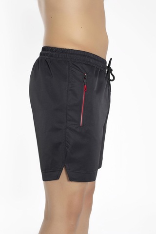 Erkek Maraton Yırtmaçlı Deniz Şortu Siyah