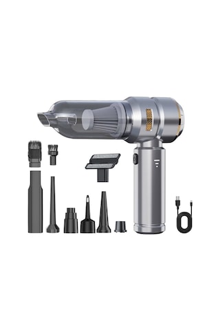 Springsun 4'ü 1 Arada 80.000 Rpm Hava Üfleyici - 3 Kademeli, 6000mah Şarjlı, Araba/klavye/halı Temizliği