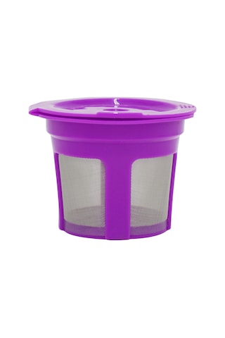 Kangvka Keurig 2.0 & 1.0 Makinaları İçin Yeniden Kullanılabilir Kahve Kapsülü - 304 Çelik Filtreli, Mor Tekli - Kaliteli Aroma Ve Kremalı Lezzet Sağlar Mor