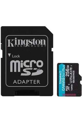 Kıngston 256gb Canvasgo+ Sdcg4/256gb Mıcro-sd Hafıza Kartı