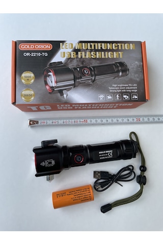 El Feneri En Yeni Model Tg Led En Güçlü Ledli Siyah