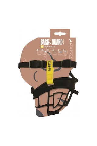 M-pets Bark Guard Ağızlık Xxl Black/yellow