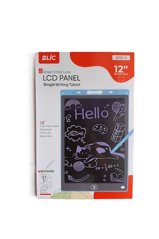 Lcd Panel Yazı Tableti 12 İnç Btb-5 Smart Child Lock Lcd Panel Single Writing Tablet