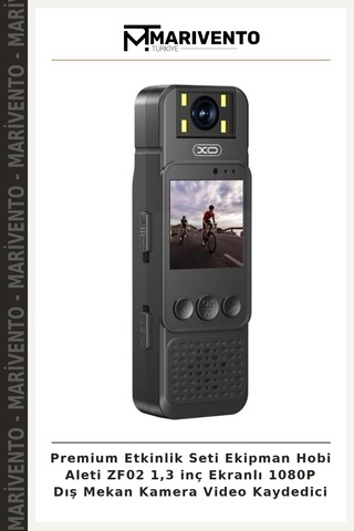 Premium Etkinlik Seti Ekipman Hobi Aleti Zf02 1,3 İnç Ekranlı 1080p Dış Mekan Kamera Video Kaydedici