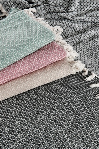 Rebeka Deniz Model Antrasit - Çift Kişilik Pike 200x230 Antrasit