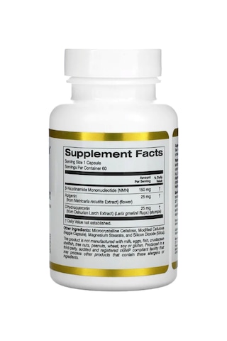 California Gold Nmn Nad Öncüsü Nicotinamide Mononucleotide+apigen