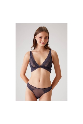 Pierre Cardin Dantel Detaylı Bralet Sütyen Takım Koyu Mürdüm 001