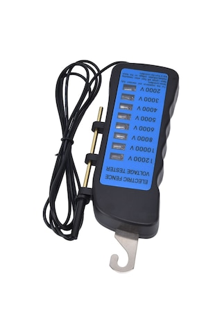 Hangfox Çiftliklerde Su Geçirmez 2000-12000v Elektrik Tellere Voltaj Ölçer, 8 Neon Işık Gösterici, Abs Malzeme