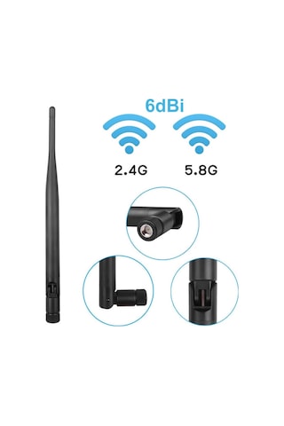 6dbi Sma Erkek Anten Dikey 20cm Rf Wifi Sinyal Kuvvetlendirici 2.4ghz 5.8ghz 2g 3g 4g