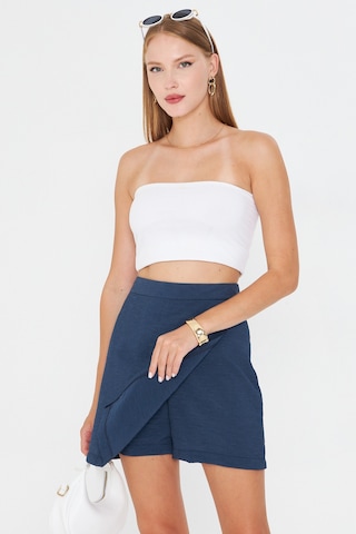 Armonika Kadın Koyu Mavi Şort Etek Arm-25y001084
