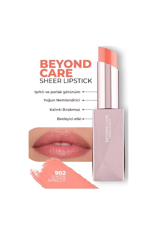 Alix Avien Beyond Care Sheer Lipstick 902 Sheen Apricot Yoğun Nemledirici Besleyici Etki Parlak Ruj