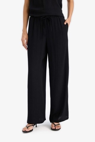 Defacto Regular Fit Esnek Belli Bağcıklı Plaj Pantolonu-fall İn Love D9763ax25smbk81 Siyah