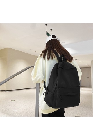Monyee Moda Sırt Çantası - Büyük Kapasiteli, Dayanıklı Ve Şık Okul Çantası Siyah