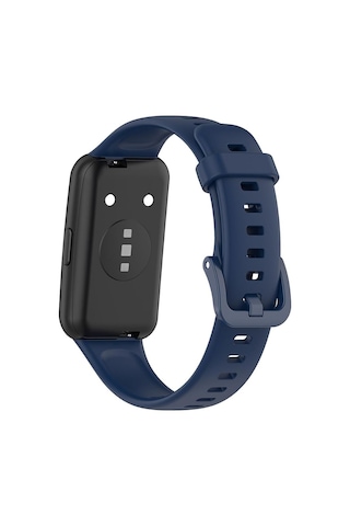 Huawei Band 7 Uyumlu Silikon Kordon Kayış Lacivert