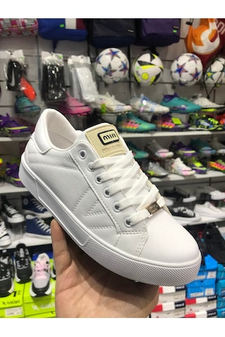 Beyaz Anatomik Taban Yürüyüş Günlük Sneaker Beyaz