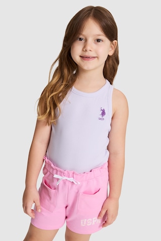 U.S. Polo Assn. Kız Çocuk Lila Tişört Basic 50325671-vr034