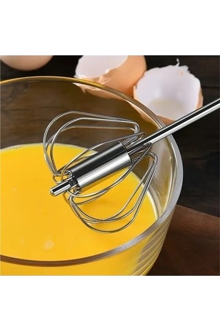 Didadodo Otomatik Çırpıcı - Paslanmaz Çelik 304, Gümüş Renk, Mükemmel Yumurta Hazırlama Gümüş, Küçük Mutfak Yardımcısı Gümüş