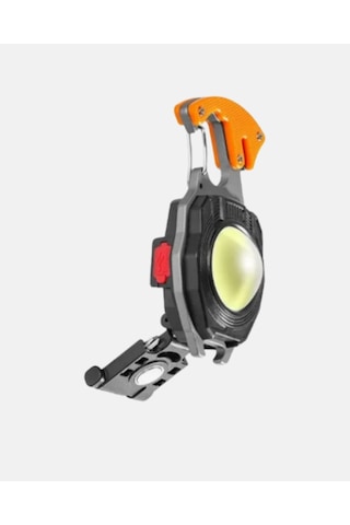 Gld-spt- Mini Led Anahtarlık Fener Şişe Açacağı, Tornavida, Düdük Ve Usb Şarj Özellikli