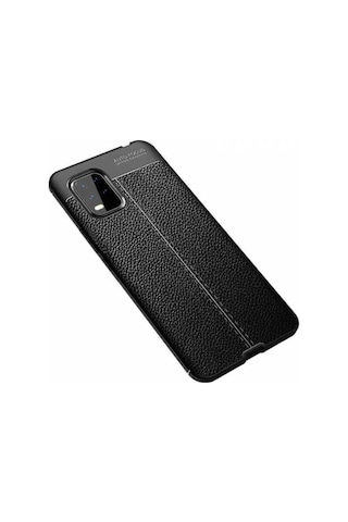 Xiaomi Mi 10 Lite Kılıf Zore Niss Deri Desenli Silikon Kılıf
