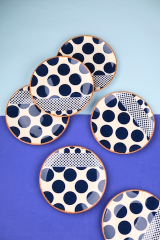 Tabak Evi Porselen Spotty Pasta Tabağı 19,50cm Sp2 6 Kişilik 6 Parça Çok Renkli