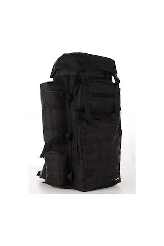 Strong Bag Strong 110 Lt Outdoor Askeri Operasyon Sırt Çantası Dağcı Kamp Arazi Çantası Seyahat Gezi Çantası Siyah