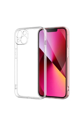 Ally iPhone Uyumlu 14 6.1inç Crystal Clear Kamera Korumalı Sert Pc Kılıf- 5775 Şeffaf