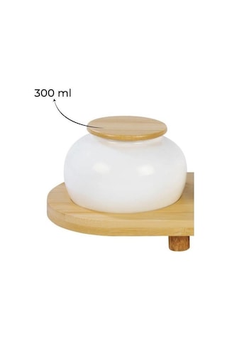 Simple 4'lü Baharat Seti Standlı B5838 Beyaz