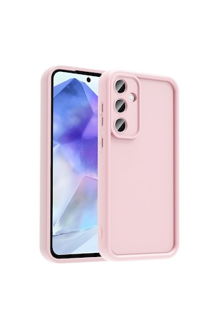 Zore Samsung Galaxy Uyumlu A56 Kılıf Kamera Korumalı Omsy Ananas Kapak - Pembe