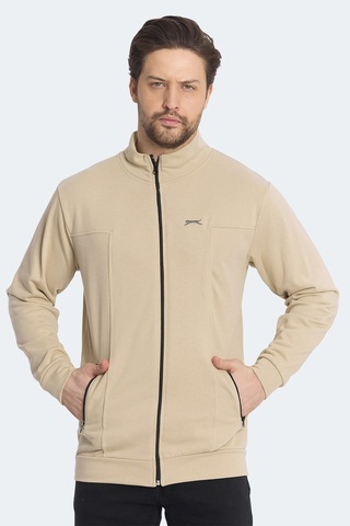 Slazenger Kagısona 2 Li Set Erkek Sweatshırt Bej - Haki