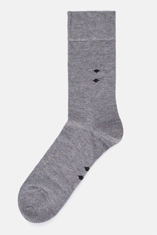 SÜVARİ Gri Düz Çorap
