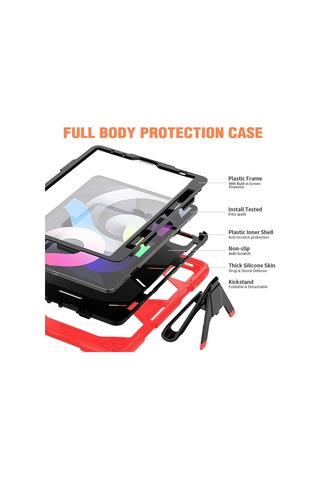 Tablet Tutucu Apple İpad Pro 11 2020 Kılıf Griffin Tablet Kapak - Kırmızı