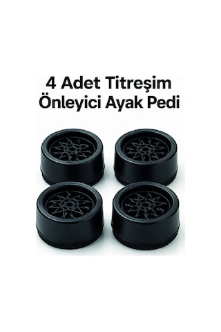 Çamaşır Makinesi Titreşim Önleyici 4 Adet Set Çok Renkli